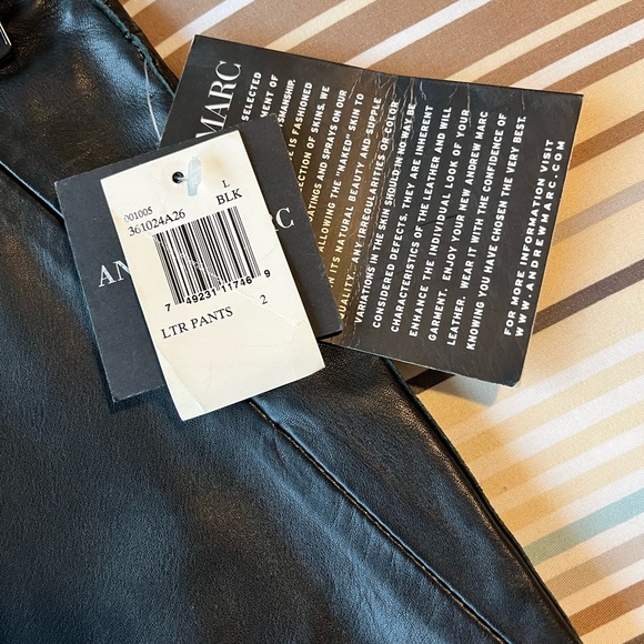 Brand new Andrew Marc leather pants! - Picture 2 of 6